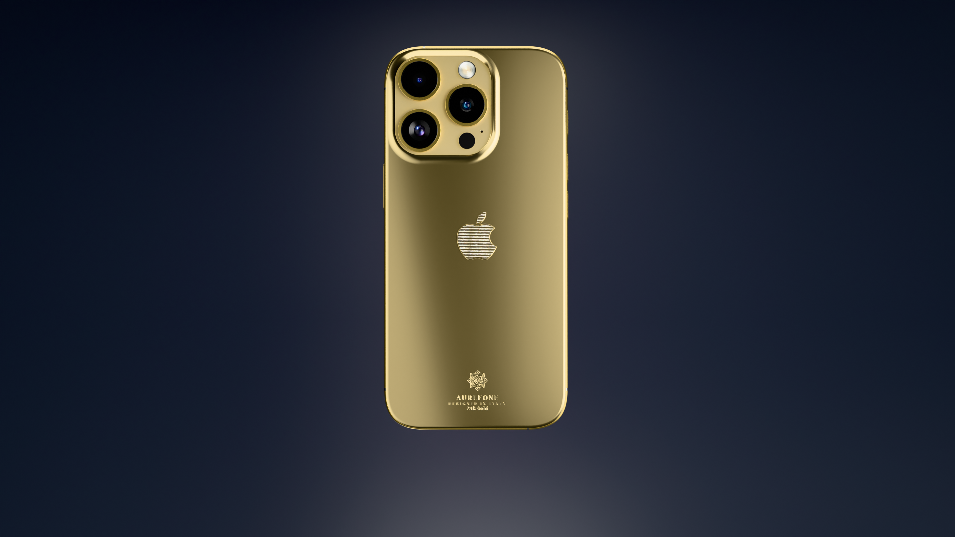 24k Gold iPhone 16 Pro : Custom Emblem