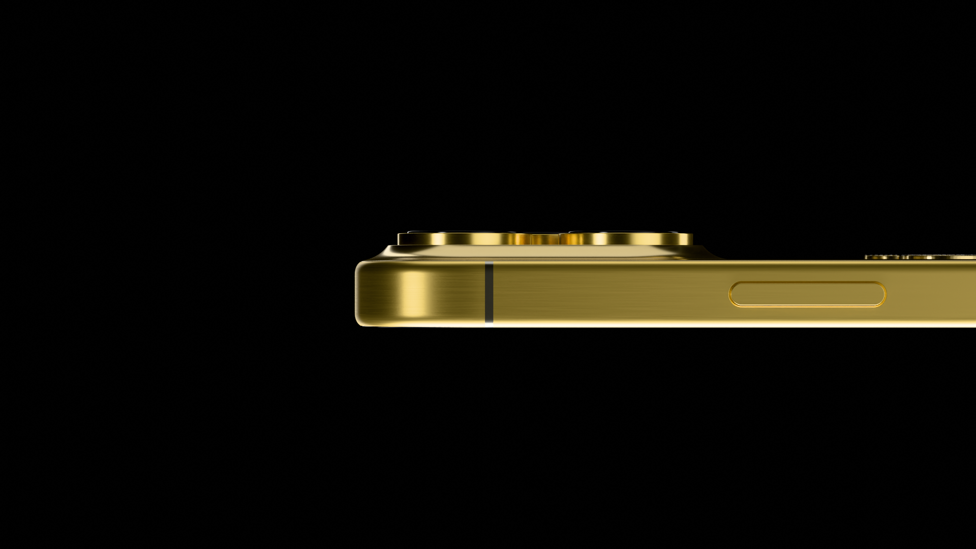 24k Gold iPhone 16 Pro : Apple Emblem